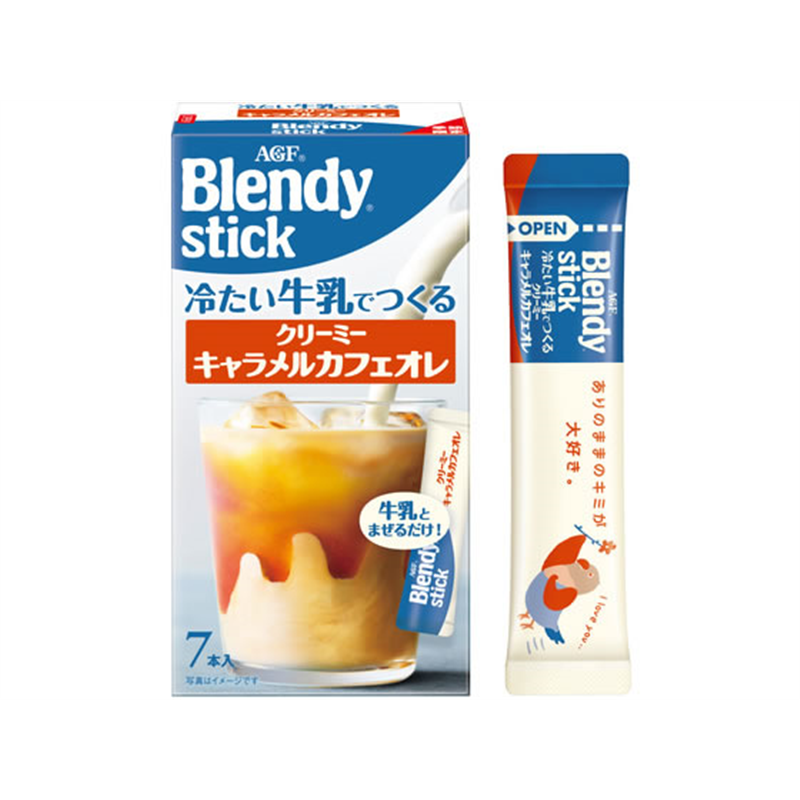 AGF ブレンディ クリーミーキャラメルカフェオレ 7本 1箱※軽（ご注文単位1箱）【直送品】