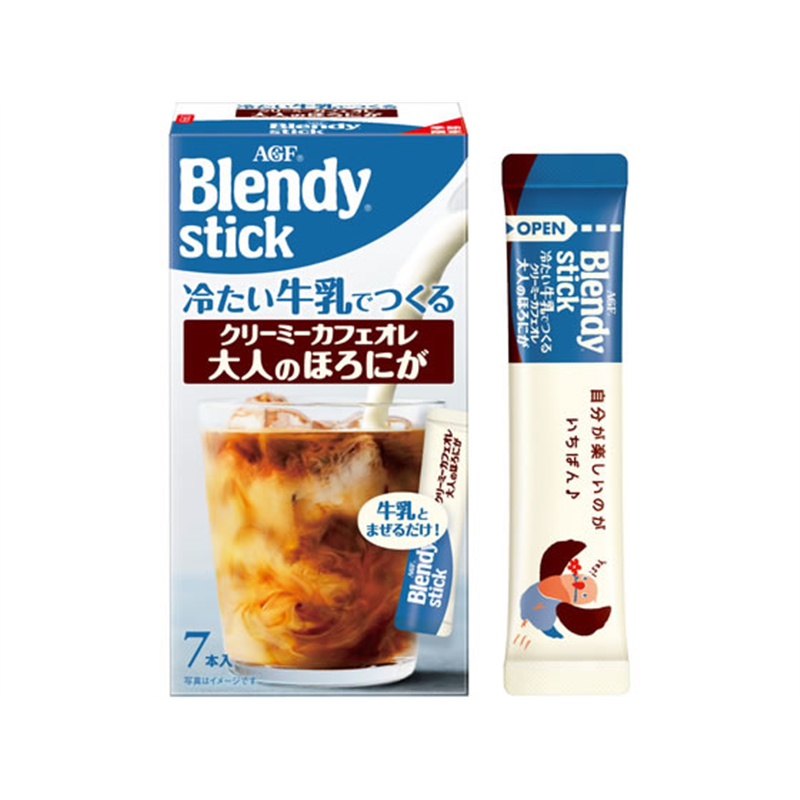 AGF ブレンディ クリーミーカフェオレ大人のほろにが 7本 1箱※軽（ご注文単位1箱）【直送品】