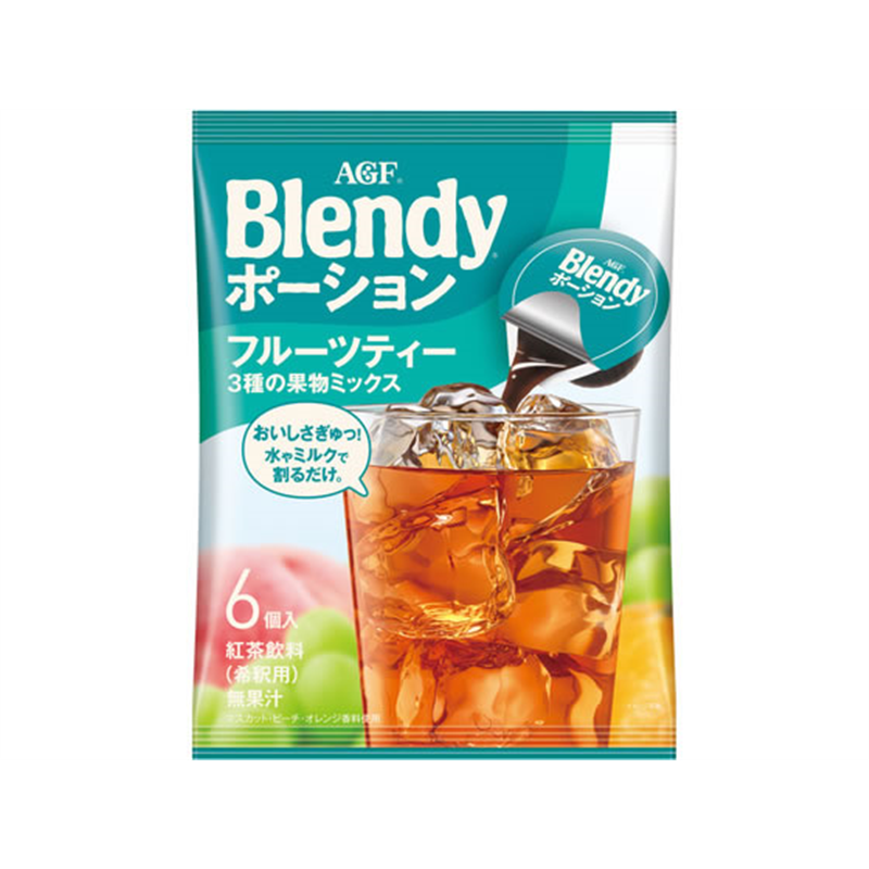 AGF ブレンディ ポーション フルーツティー 6個 1袋※軽(ご注文単位1袋)【直送品】