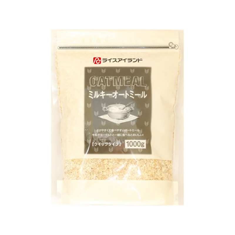 ライスアイランド ミルキー オートミール 1Kg 1袋※軽（ご注文単位1袋）【直送品】