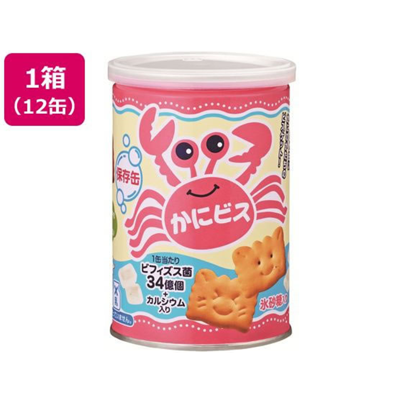 三立製菓 缶入り かにビス 100g 24缶 1箱※軽（ご注文単位1箱）【直送品】