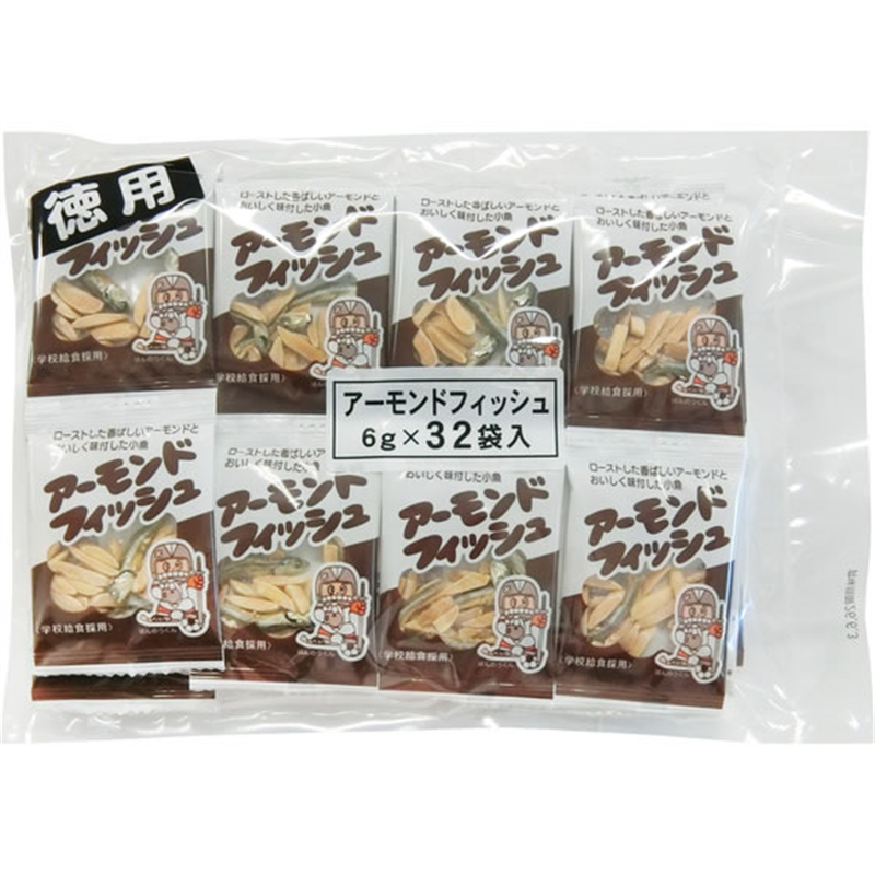 フジサワ アーモンドフィッシュ 6g×32袋 1パック※軽（ご注文単位1パック）【直送品】