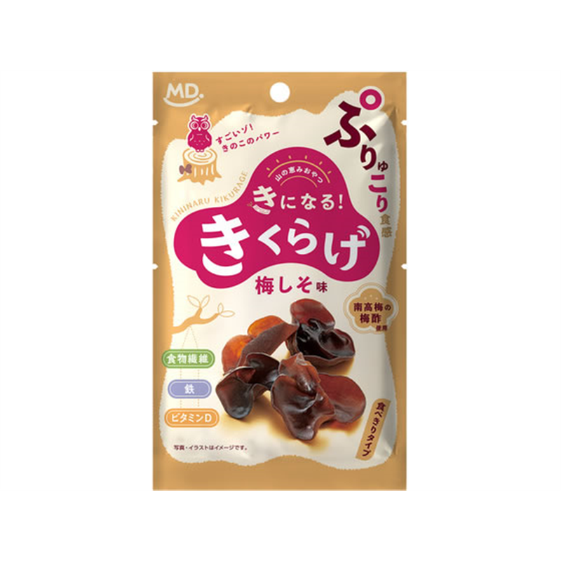 MDホールディングス きになるきくらげ 梅しそ味 食べきりタイフ 1個※軽（ご注文単位1個）【直送品】