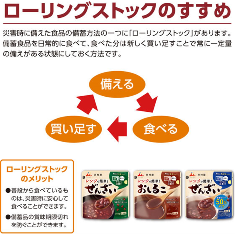 井村屋 レンジで簡単 糖質・カロリー50%オフぜんざい 140g 1袋※軽(ご注文単位1袋)【直送品】