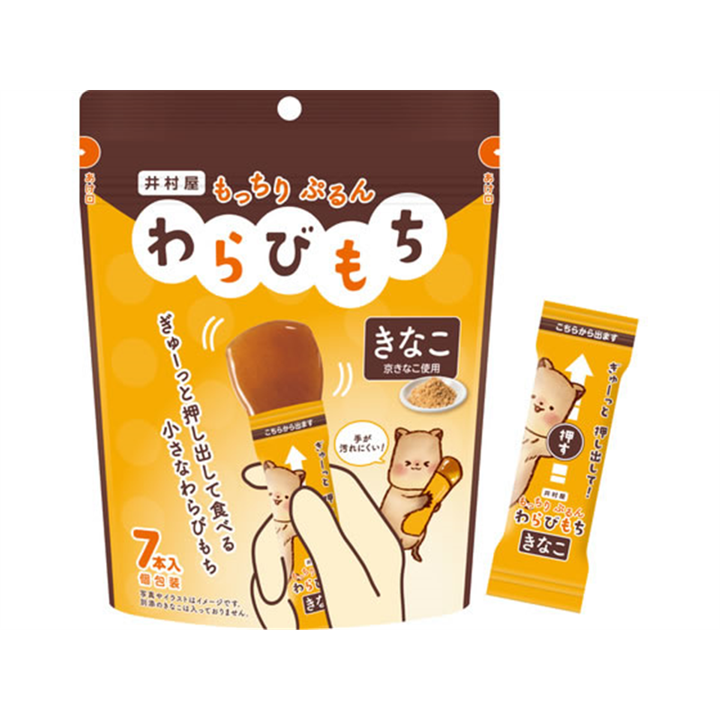 井村屋 もっちりぷるんわらびもち きなこ 7本 1袋※軽（ご注文単位1袋）【直送品】