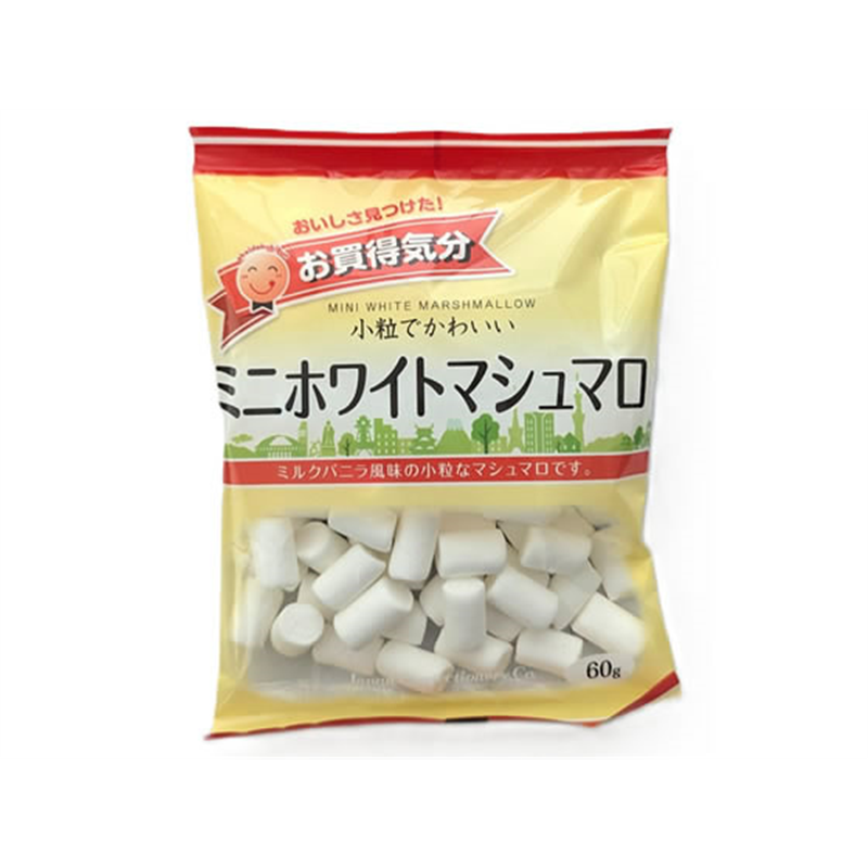 ジェーシーシー お買得気分 ミニホワイトマシュマロ 1袋※軽（ご注文単位1袋）【直送品】
