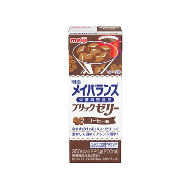 明治 メイバランスブリックゼリー コーヒー味 220g 1本※軽（ご注文単位1本）【直送品】