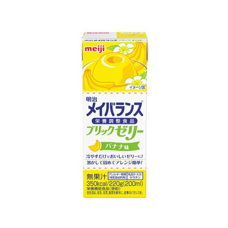 明治 メイバランスブリックゼリー バナナ味 220g 1本※軽（ご注文単位1本）【直送品】