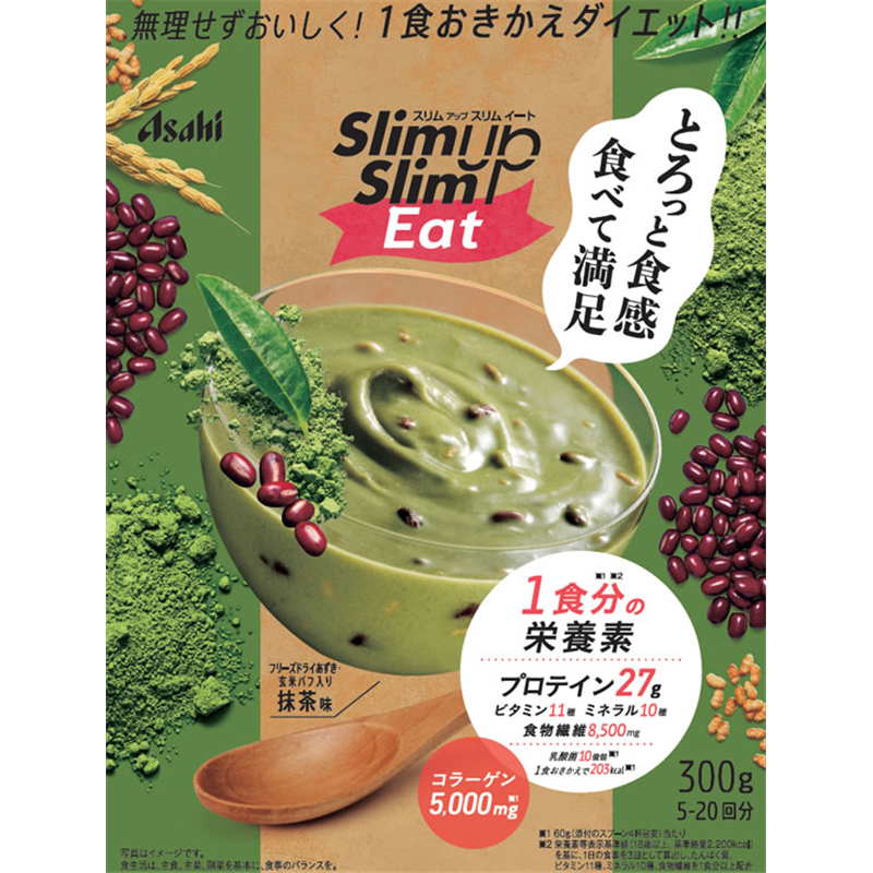 アサヒグループ食品 スリムアップスリム イート 抹茶味 300g 1袋※軽（ご注文単位1袋）【直送品】