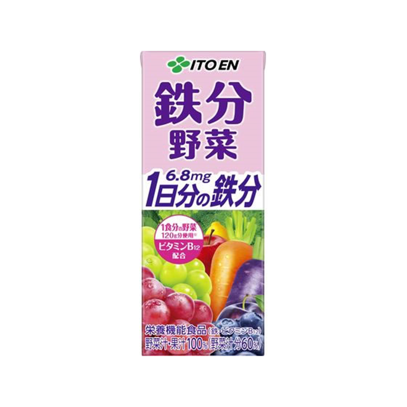 伊藤園 鉄分野菜 1日分の鉄分 200mL 1本※軽（ご注文単位1本）【直送品】