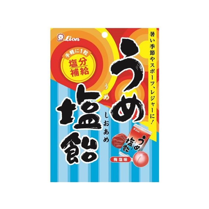ライオン菓子 うめ塩飴 73g 1個※軽（ご注文単位1個）【直送品】