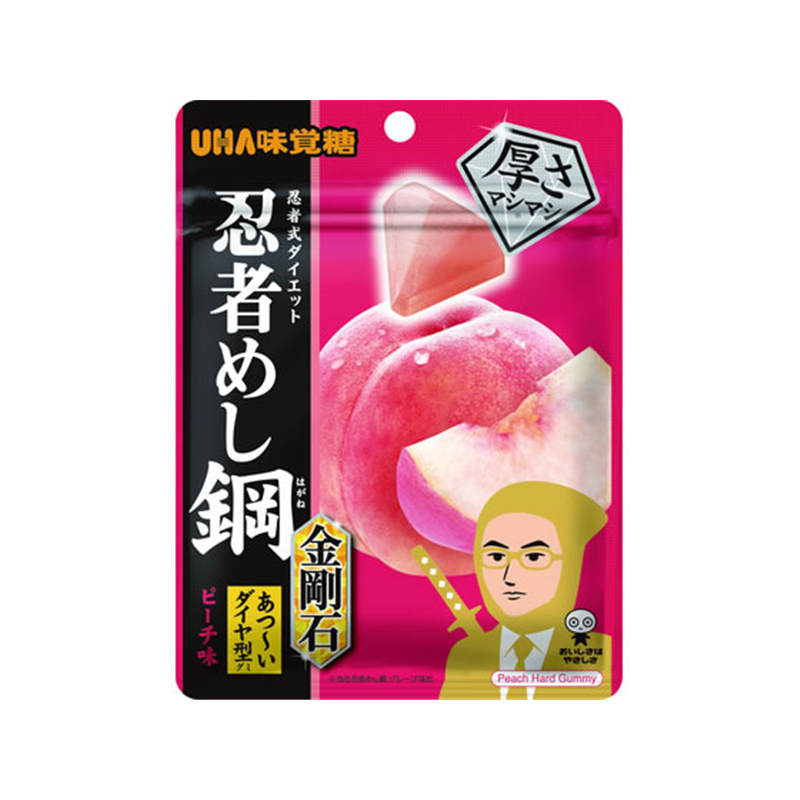 UHA味覚糖 忍者めし鋼 金剛石 ピーチ味 1個※軽（ご注文単位1個）【直送品】