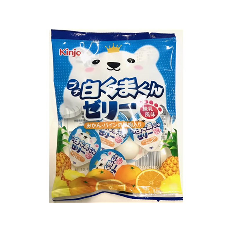 金城製菓 プチ白くまくんゼリー 練乳風味 7個 1袋※軽（ご注文単位1袋）【直送品】