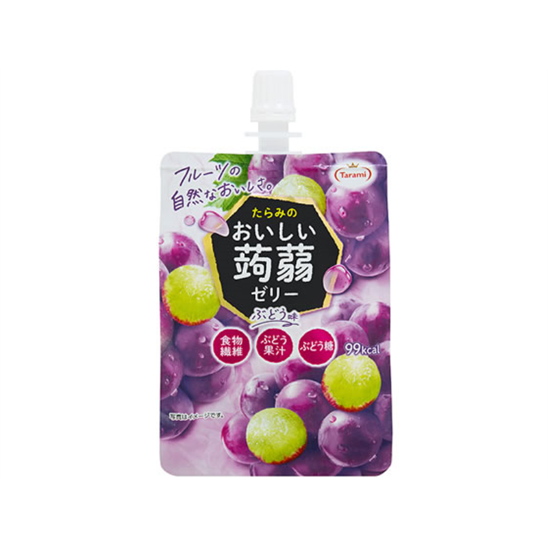 たらみ おいしい蒟蒻ゼリー ぶどう味 150g 1個※軽（ご注文単位1個）【直送品】