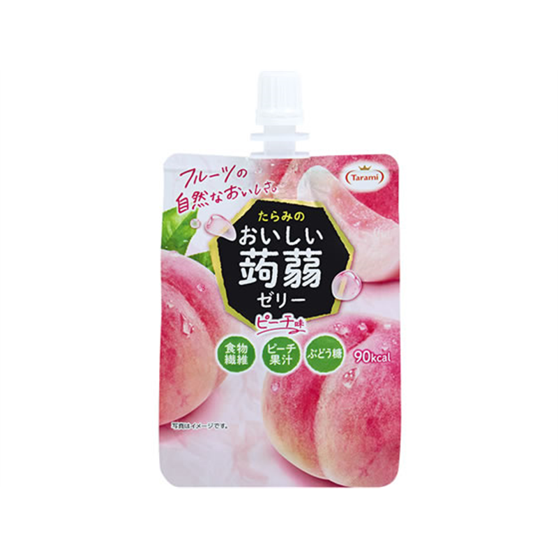 たらみ おいしい蒟蒻ゼリー ピーチ味 150g 1個※軽（ご注文単位1個）【直送品】