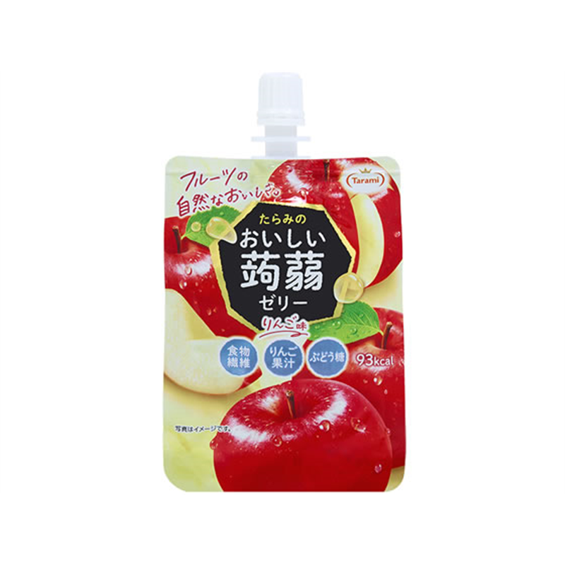 たらみ おいしい蒟蒻ゼリー りんご味 150g 1個※軽（ご注文単位1個）【直送品】