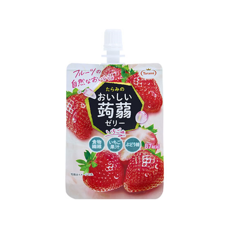 たらみ おいしい蒟蒻ゼリー いちご味 150g 1個※軽（ご注文単位1個）【直送品】