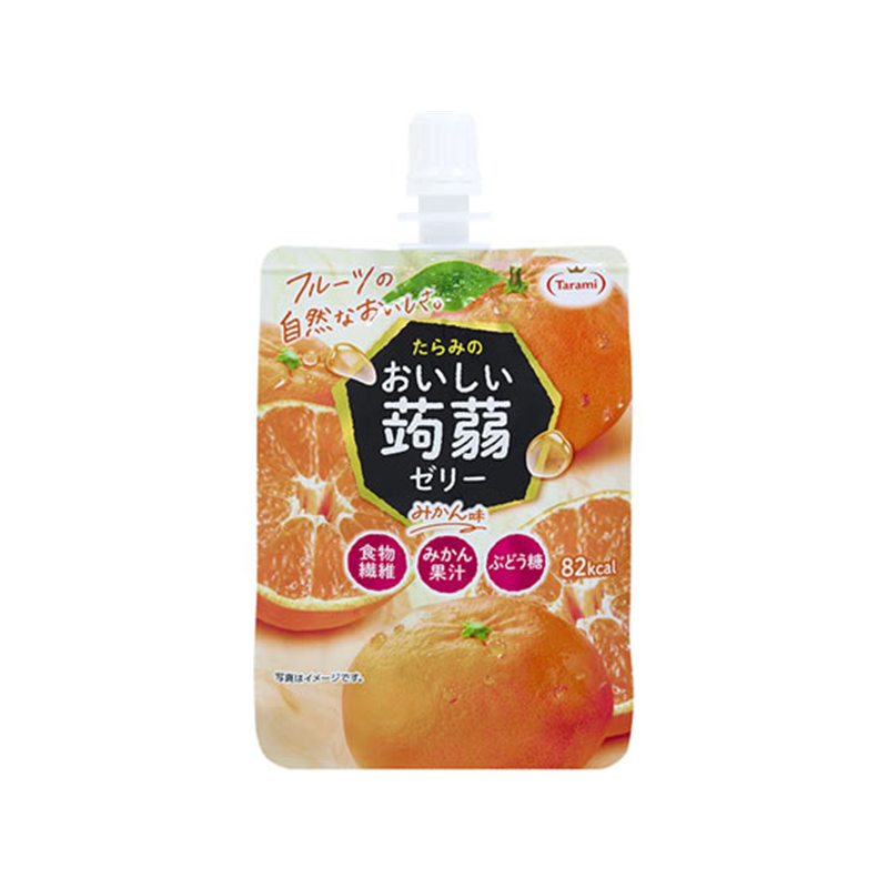 たらみ おいしい蒟蒻ゼリー みかん味 150g 1個※軽（ご注文単位1個）【直送品】