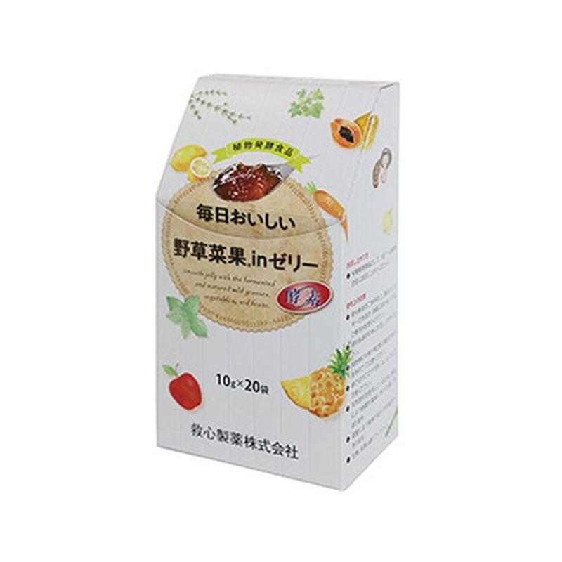 救心製薬 毎日おいしい 野草菜果 in ゼリー 10g×20袋入 1個※軽（ご注文単位1個）【直送品】