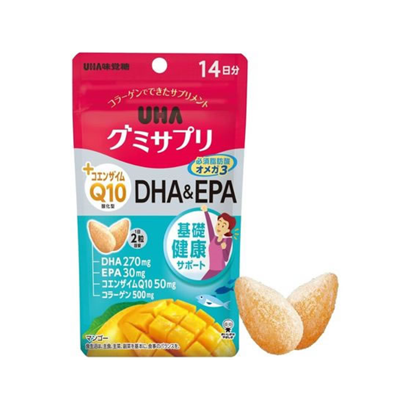 UHA味覚糖 UHAグミサプリ DHA&EPA 14日分 28粒 1個※軽（ご注文単位1個）【直送品】