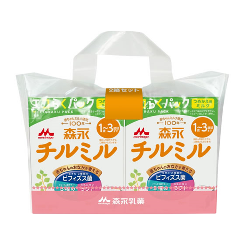 森永乳業 チルミル エコらくパック つめかえ用 800g×2箱パック 1パック※軽(ご注文単位1パック)【直送品】