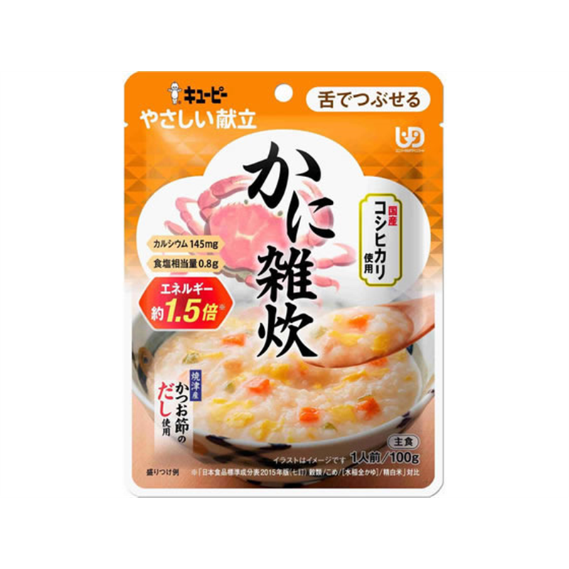 キユーピー やさしい献立 かに雑炊 1個※軽（ご注文単位1個）【直送品】