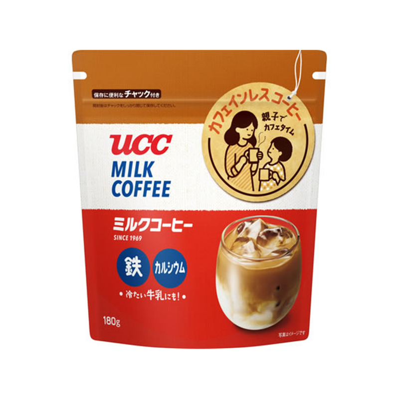 UCC上島珈琲 ミルクコーヒー 袋 180g 1袋※軽（ご注文単位1袋）【直送品】