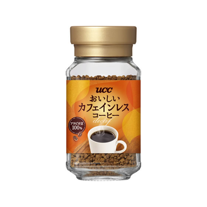 UCC上島珈琲 おいしいカフェインレスコーヒー 瓶 45g 1本※軽（ご注文単位1本）【直送品】