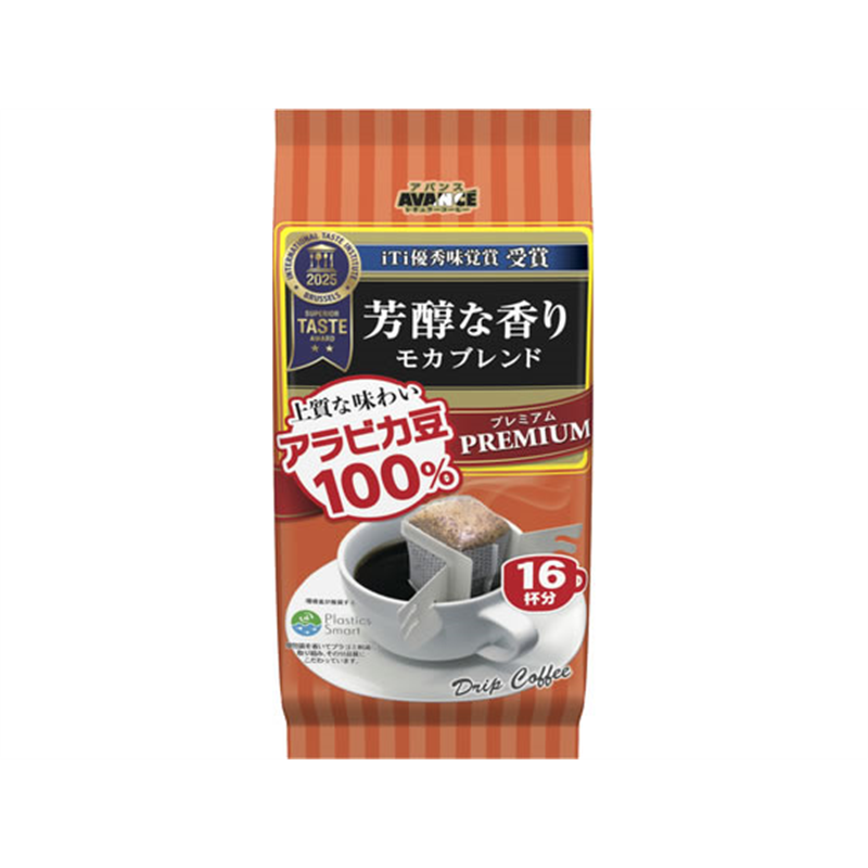 国太楼 アバンス レギュラーコーヒー プレミアムドリップ モカブレンド 16P 1袋※軽（ご注文単位1袋）【直送品】