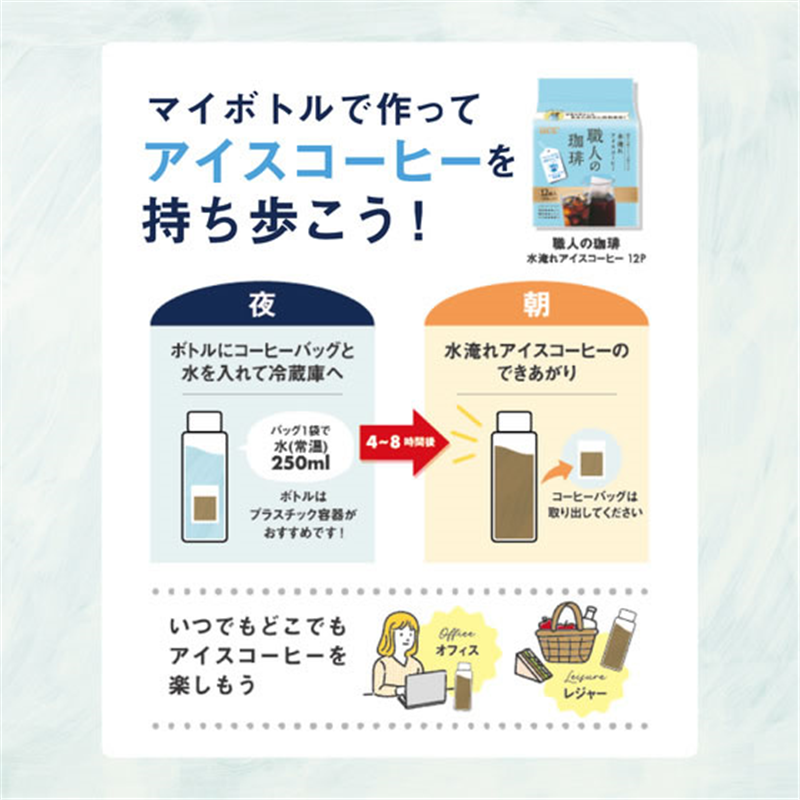 UCC上島珈琲 職人の珈琲 コーヒーバッグ 水淹れアイスコーヒー 250 1パック※軽(ご注文単位1パック)【直送品】