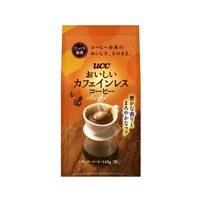 UCC上島珈琲 おいしいカフェインレスコーヒー レギュラーコーヒー 粉 SAP 1袋※軽（ご注文単位1袋）【直送品】