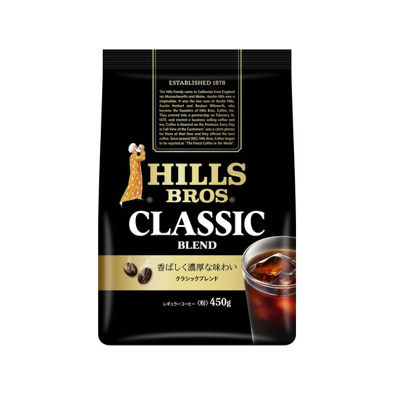 ヒルス クラシックブレンド レギュラーコーヒー 粉 450g 1袋※軽(ご注文単位1袋)【直送品】