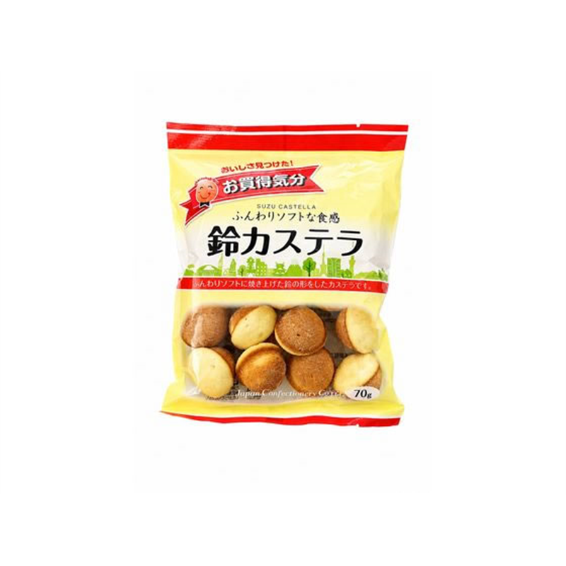 ジェーシーシー お買得気分 鈴カステラ 70g 1袋※軽（ご注文単位1袋）【直送品】