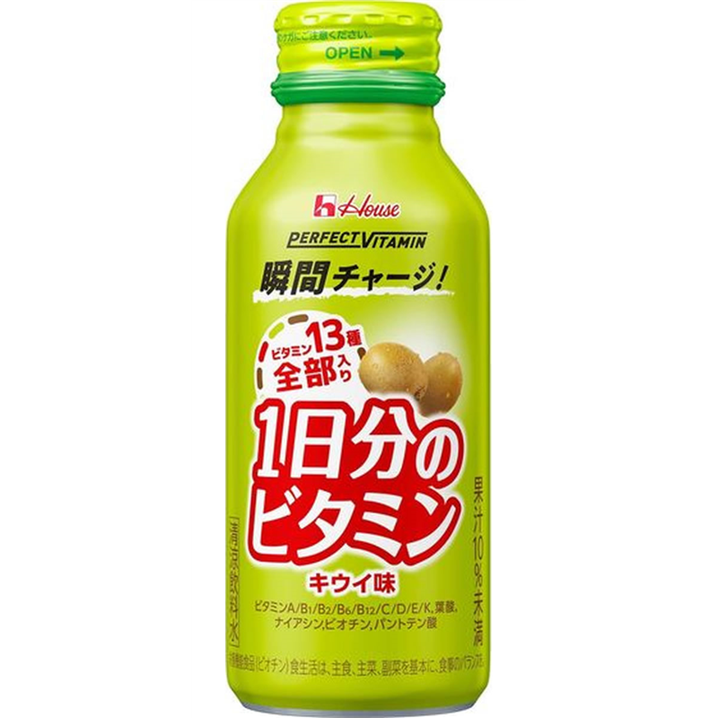 ハウス食品 1日分のビタミン キウイ味 120mL×6本 1パック※軽(ご注文単位1パック)【直送品】