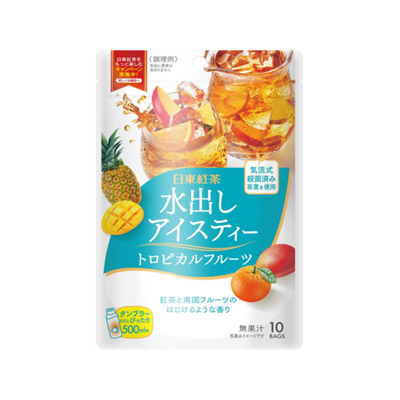 三井農林日東紅茶 水出しアイスティートロピカルフルーツ10袋 1パック※軽（ご注文単位1パック）【直送品】