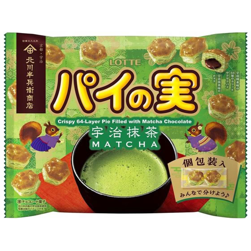 ロッテパイの実 シェアパック 宇治抹茶 1袋※軽(ご注文単位1袋)【直送品】