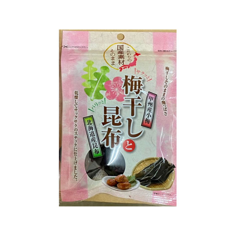 長谷川醸造梅干しと昆布 乾燥 16g 1袋※軽（ご注文単位1袋）【直送品】
