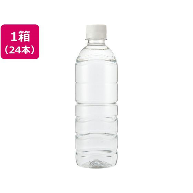 ミツウロコ 富士清水 JAPAN WATER ラベルレス 500mL 24本 1箱※軽（ご注文単位1箱）【直送品】