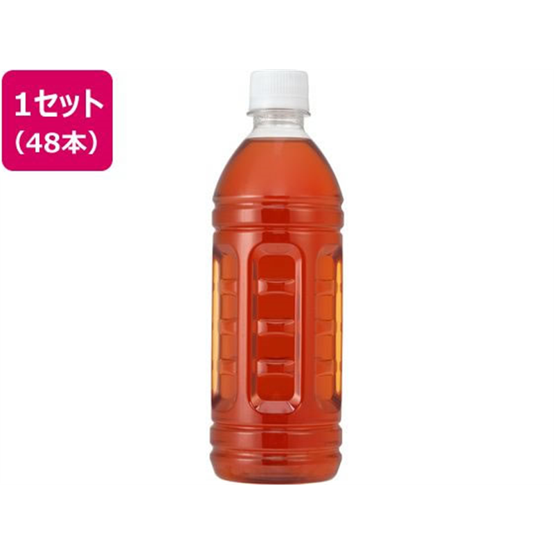 ミツウロコ ルイボスティー ラベルレス 500mL 48本 1セット※軽（ご注文単位1セット）【直送品】