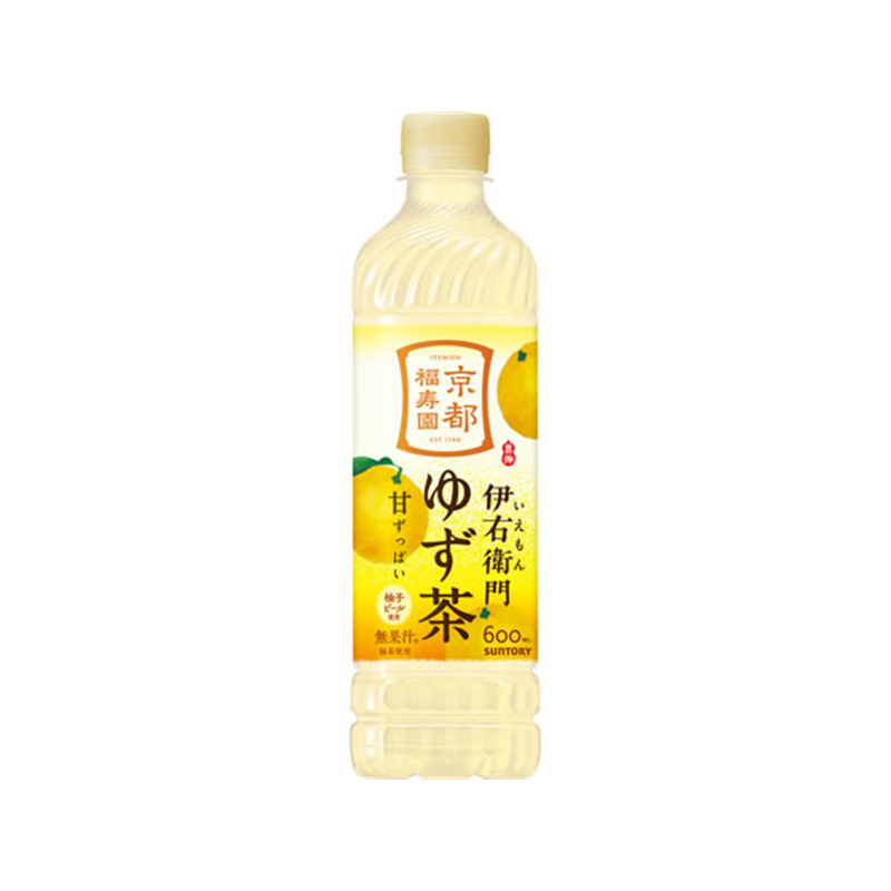 サントリー 伊右衛門 ゆず茶 600mL 1本※軽（ご注文単位1本）【直送品】