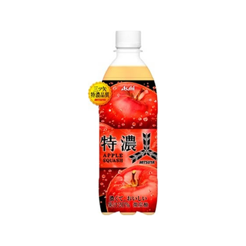 アサヒ飲料 三ツ矢特濃アップルスカッシュ 500mL 1本※軽(ご注文単位1本)【直送品】