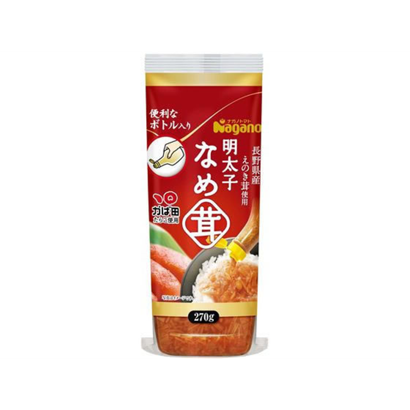 ナガノトマト 明太子なめ茸 ボトル入り 270g 1個※軽(ご注文単位1個)【直送品】