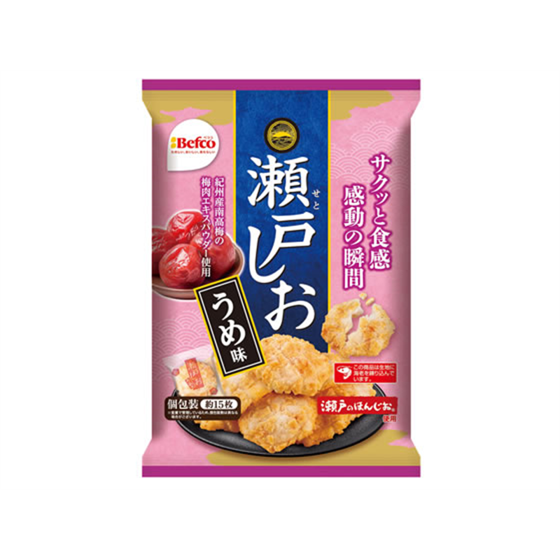 栗山米菓 瀬戸しお うめ味 71g 1袋※軽(ご注文単位1袋)【直送品】