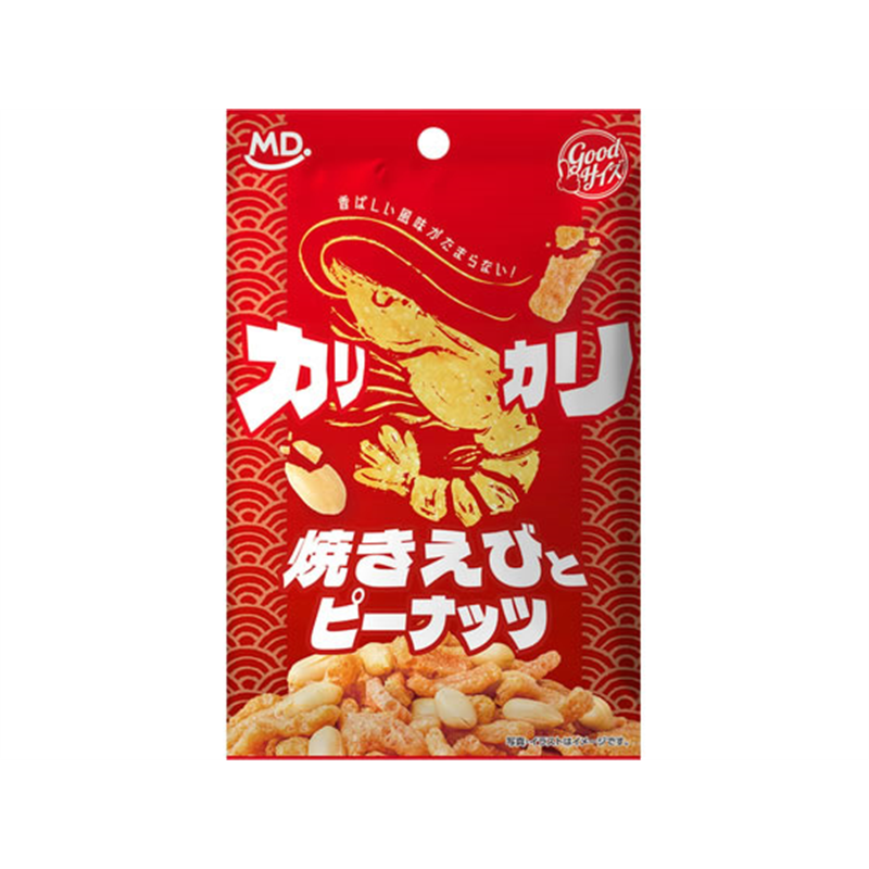 MDホールディングス グッドサイズ カリカリ焼きえびとピーナッツ 1袋※軽(ご注文単位1袋)【直送品】