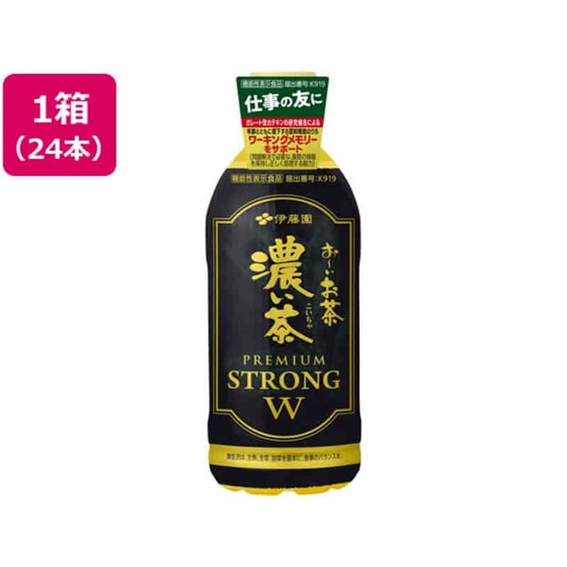 伊藤園 お～いお茶 濃い茶 PREMIUM STRONG W 470mL×24本 1箱※軽（ご注文単位1箱）【直送品】