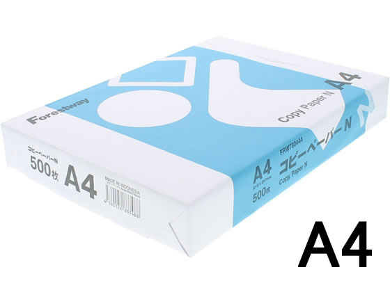 Forestway コピーペーパーN A4 500枚×3冊 1パック（ご注文単位1パック)【直送品】