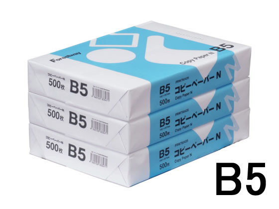 Forestway コピーペーパーN B5 500枚×3冊 1パック（ご注文単位1パック)【直送品】
