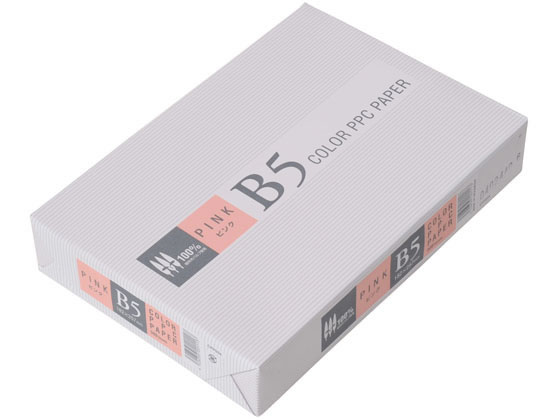 APPJ カラーコピー用紙 ピンク B5 500枚 CPP004 1冊(ご注文単位1冊)【直送品】