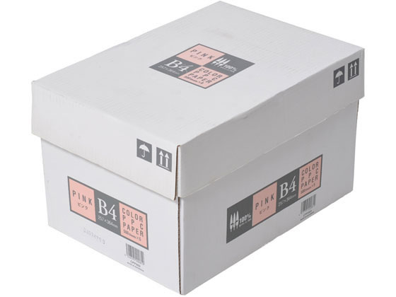 APPJ カラーコピー用紙 ピンク B4 500枚×5冊 CPP003 1箱(ご注文単位1箱)【直送品】