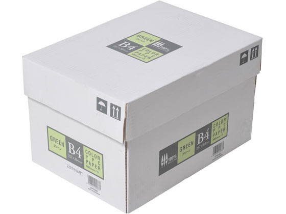 APPJ カラーコピー用紙 グリーン B4 500枚×5冊 CPG003 1箱(ご注文単位1箱)【直送品】